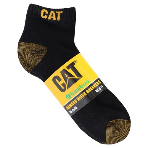 Caterpillar 5 Pack Bamboo Ankle - Mens Socks - Black - NZ (207WNVCME)